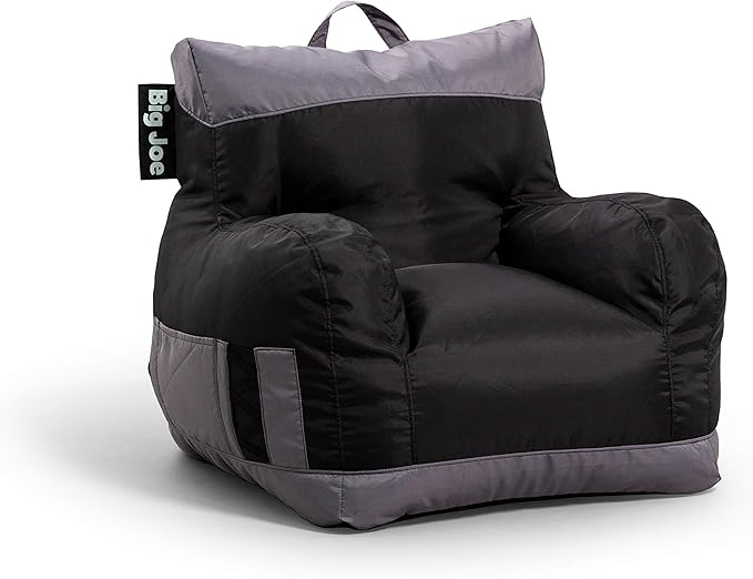 Big Joe Dorm Bean Bag Chair with Drink Holder and Pocket