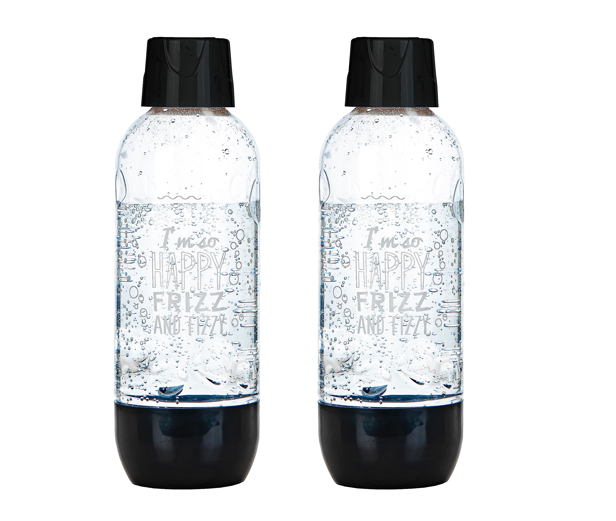 Happy Frizz Pack 3 Bouteilles Universelles + Kit Nettoyage – Pour Gasator Sodastream Et Autres, Réutilisables Et Écologiques