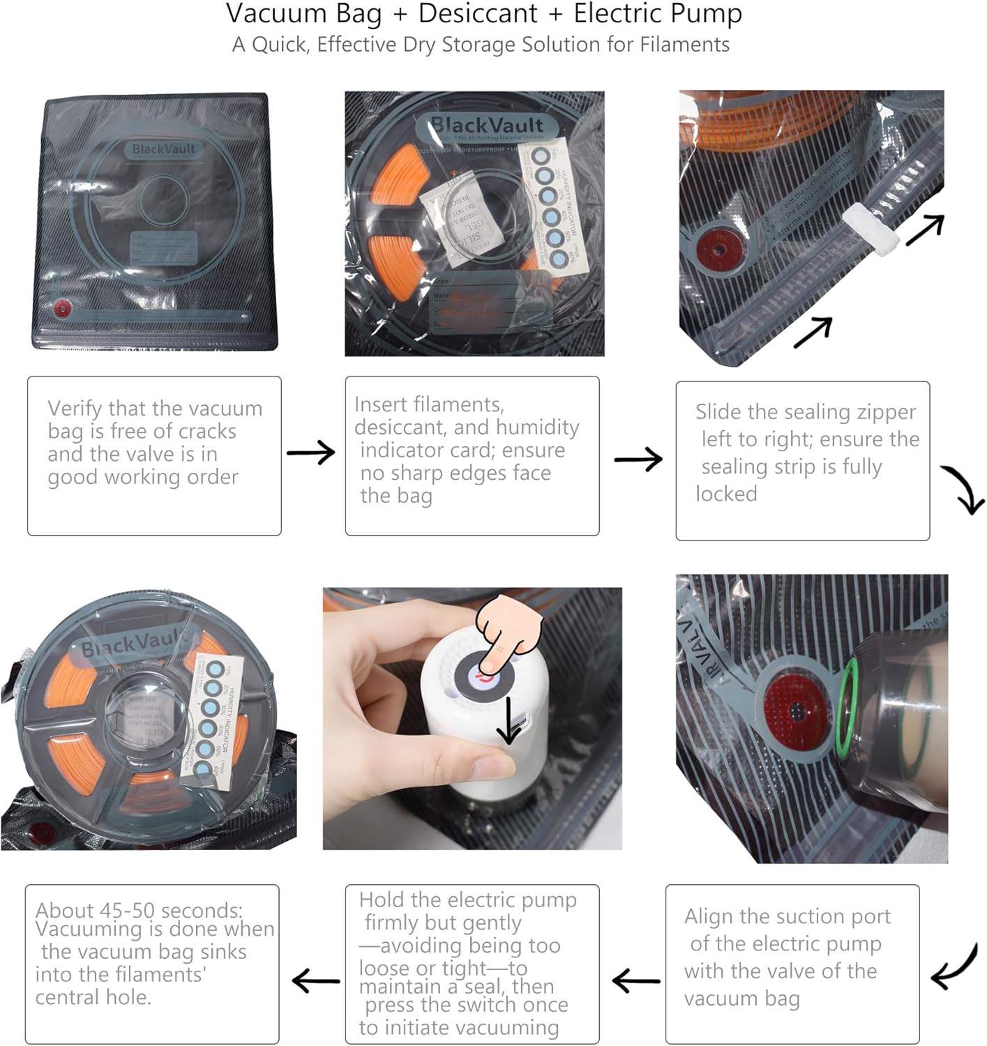 3D Printer Filament Rack - 2 Tiers Metal Filament Storage with Cloth Cover,Moisture Proof Storage Organizer for PLA, PETG, ABS - Space Saving Spool Stand with Ziplock Vacuum Storage Bags