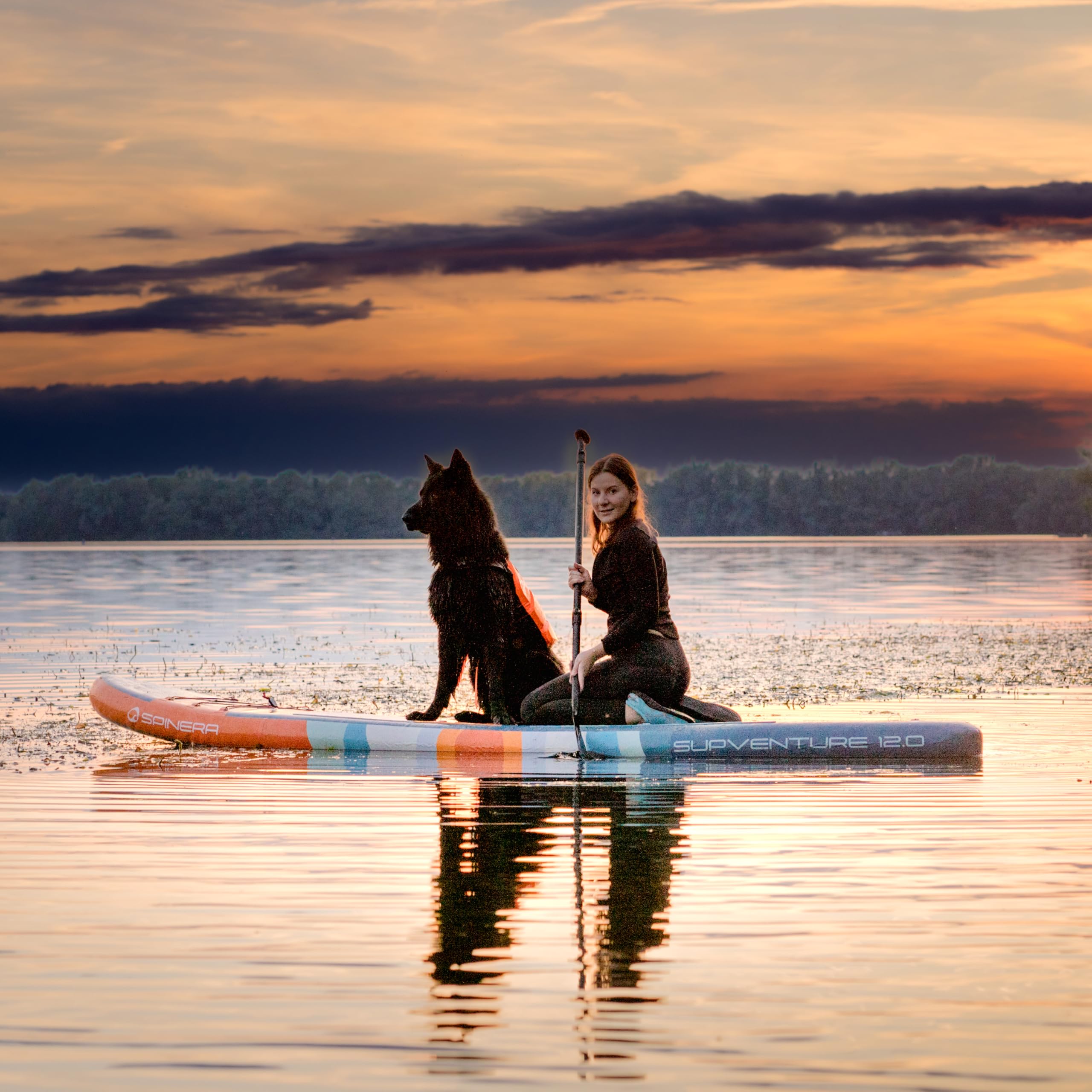 Spinera Supventure SUP [2 Größen] | Allround Stand Up Paddle Board mit Double Layer Technologie und Premium Zubehör.