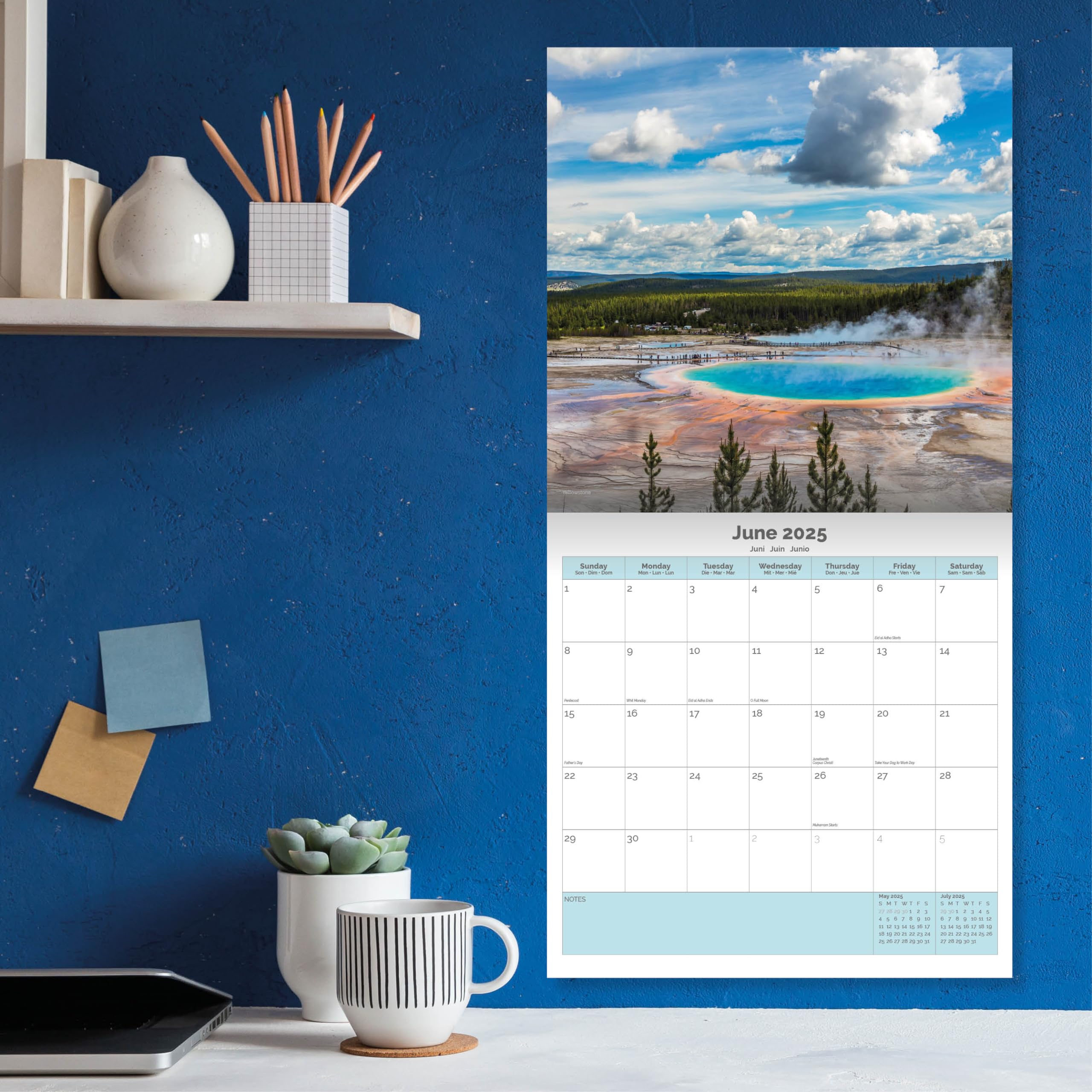 Dayplanner Publishing America Calendar 2026 With Organisational Stickers, Large Square Wall Calendar, 16 Month - Image 4