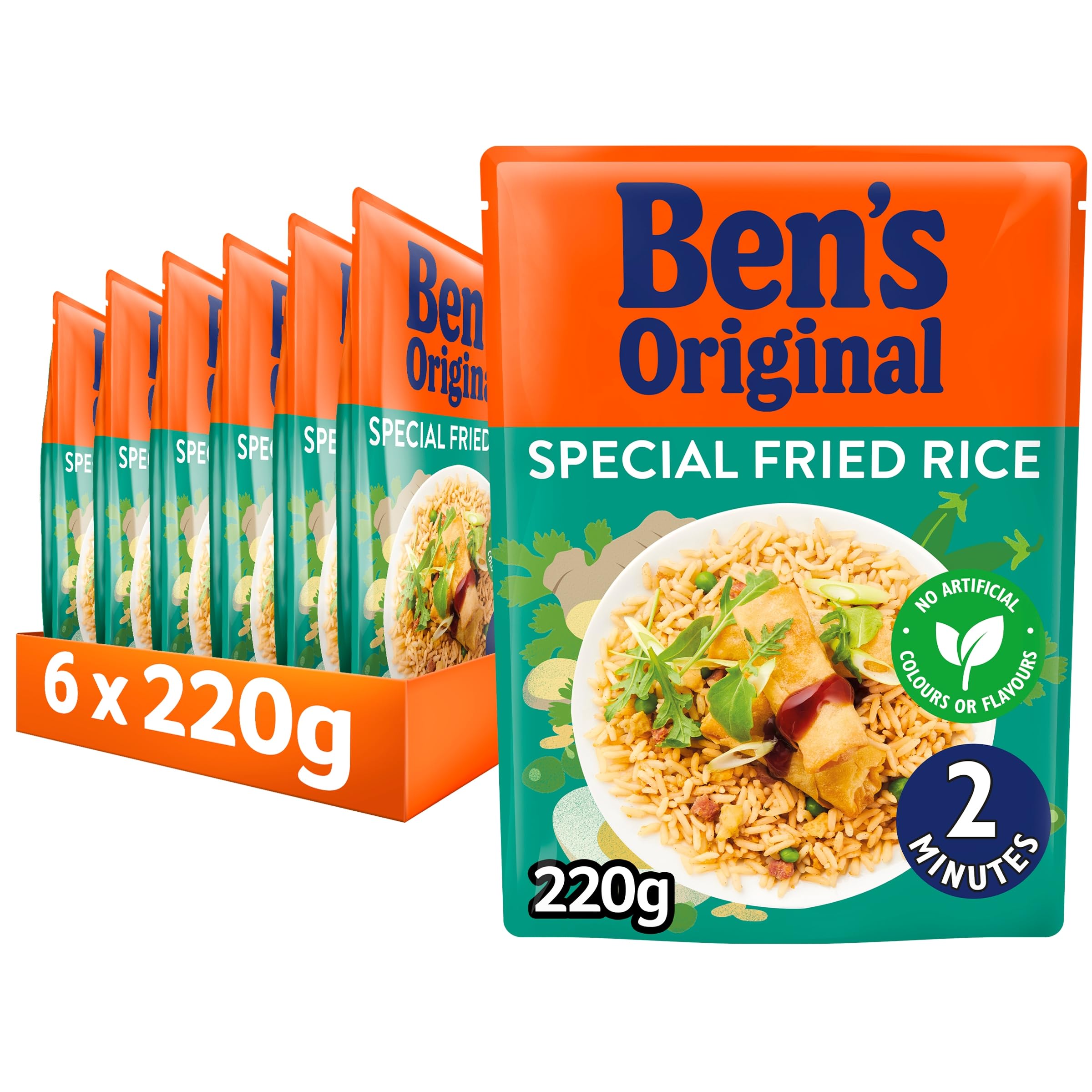 Ben's Original Special Fried Microwave Rice, Bulk Multipack 6 x 220g pouches