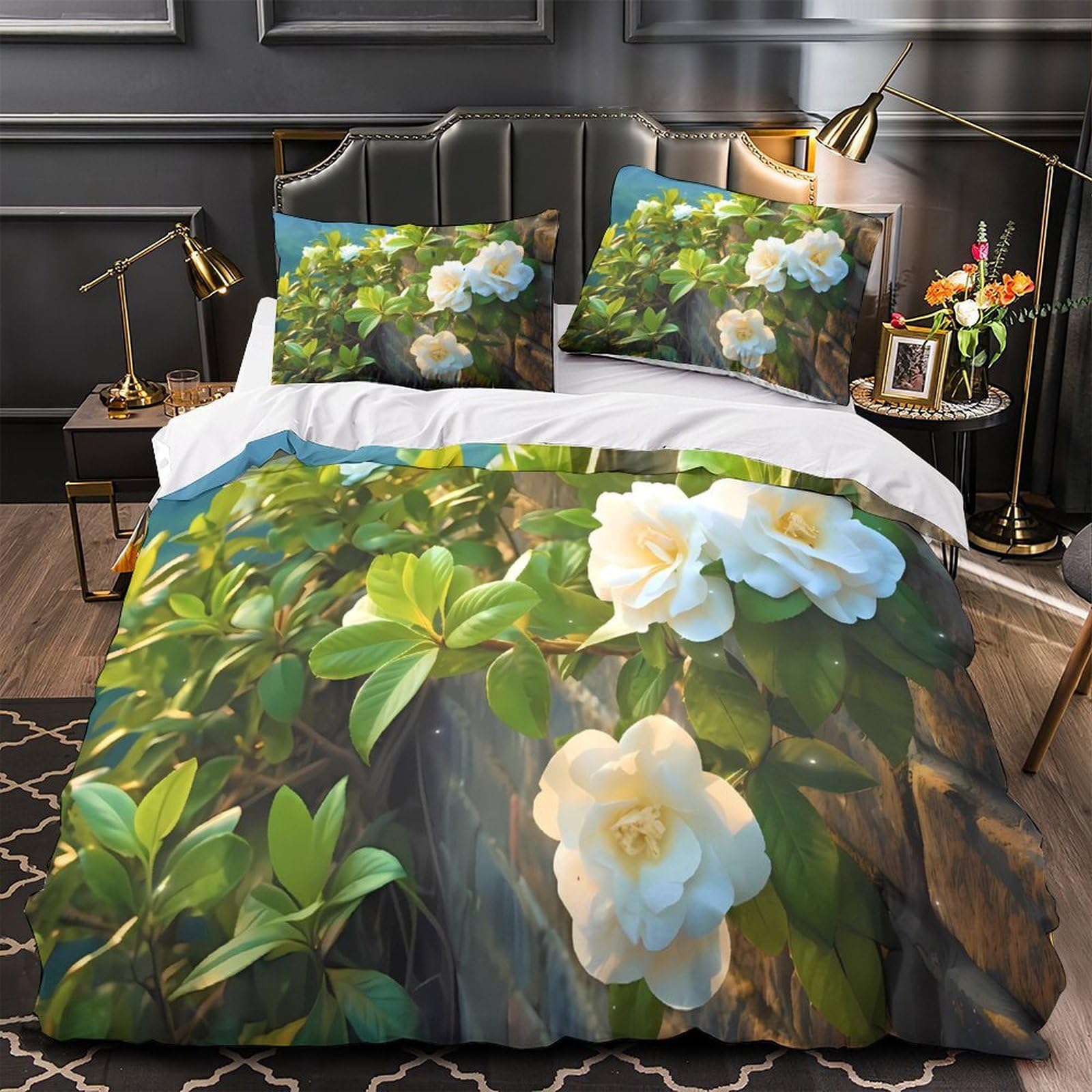 Housse de couette anti-acarien et super douce en microfibre 3D