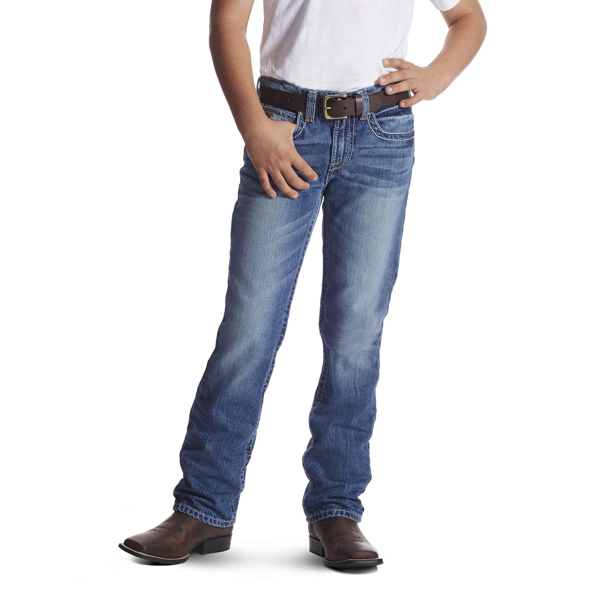 Ariat Boys B5 Slim Charger dżinsy z prostą nogawką
