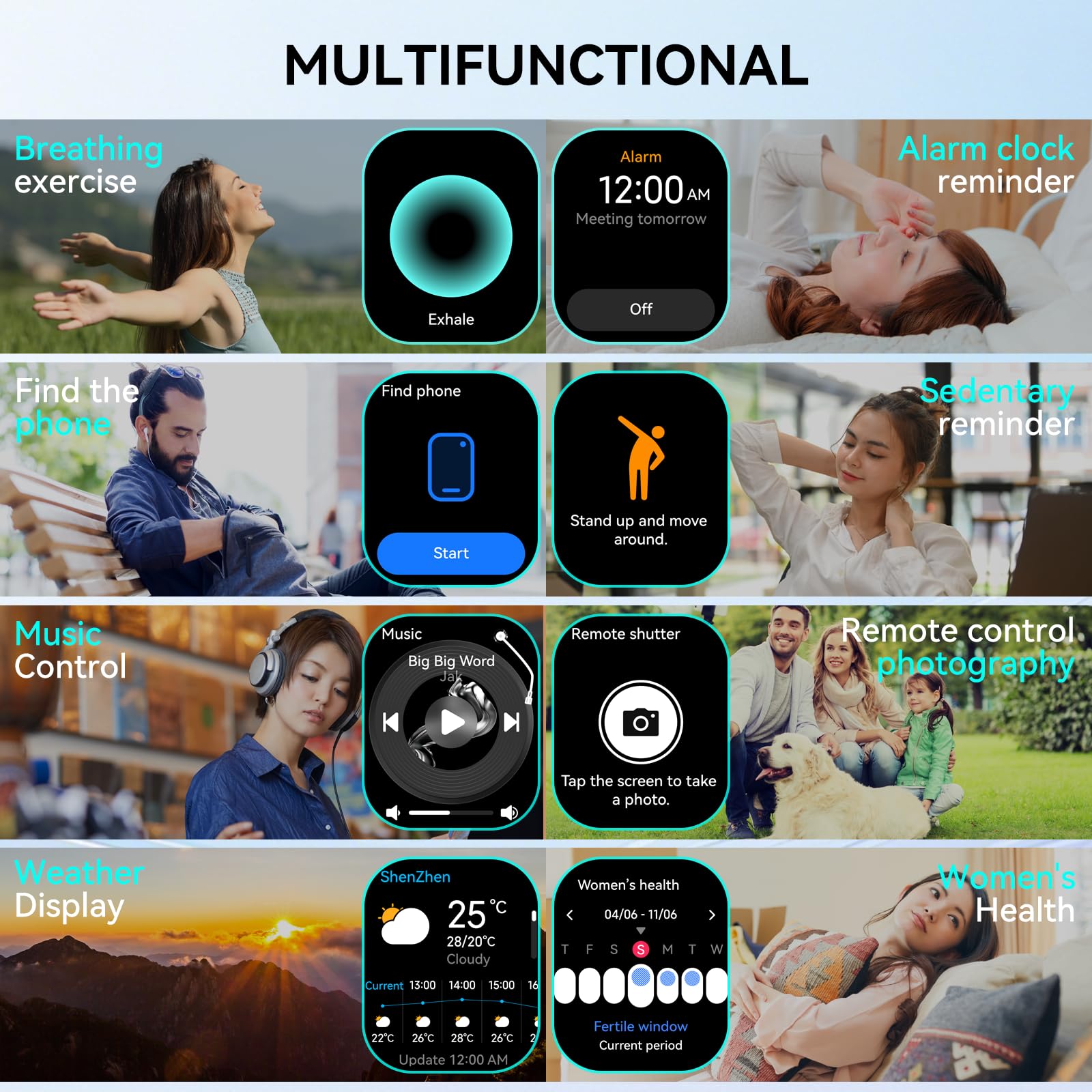 Orologio intelligente con GPS, schermo AMOLED da 2,0 pollici, per uomini e donne (rispondere/effettuare chiamate), 178+ orologio sportivo fitness con frequenza cardiaca/monitoraggio del sonno/SpO2