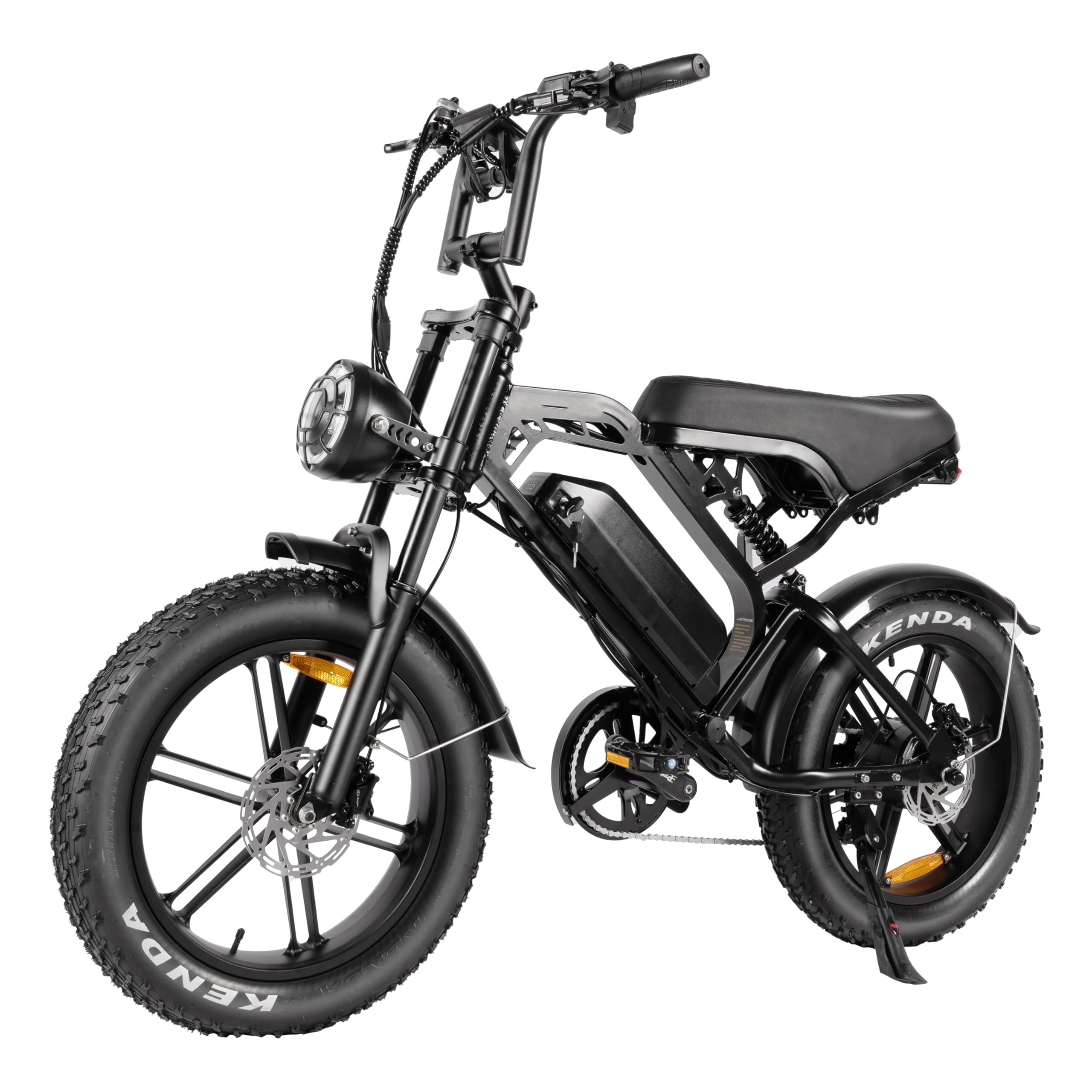 Tamobyke Electric Bike for Adults, Powerful 1000 Brushless, 20x4 Fat Tire Ebikes, 48V18.2AH Battery,30MPH Max Speed, Full Suspension Hydralic Brakes Electric Dirt Bike (V20MAX 1000W)