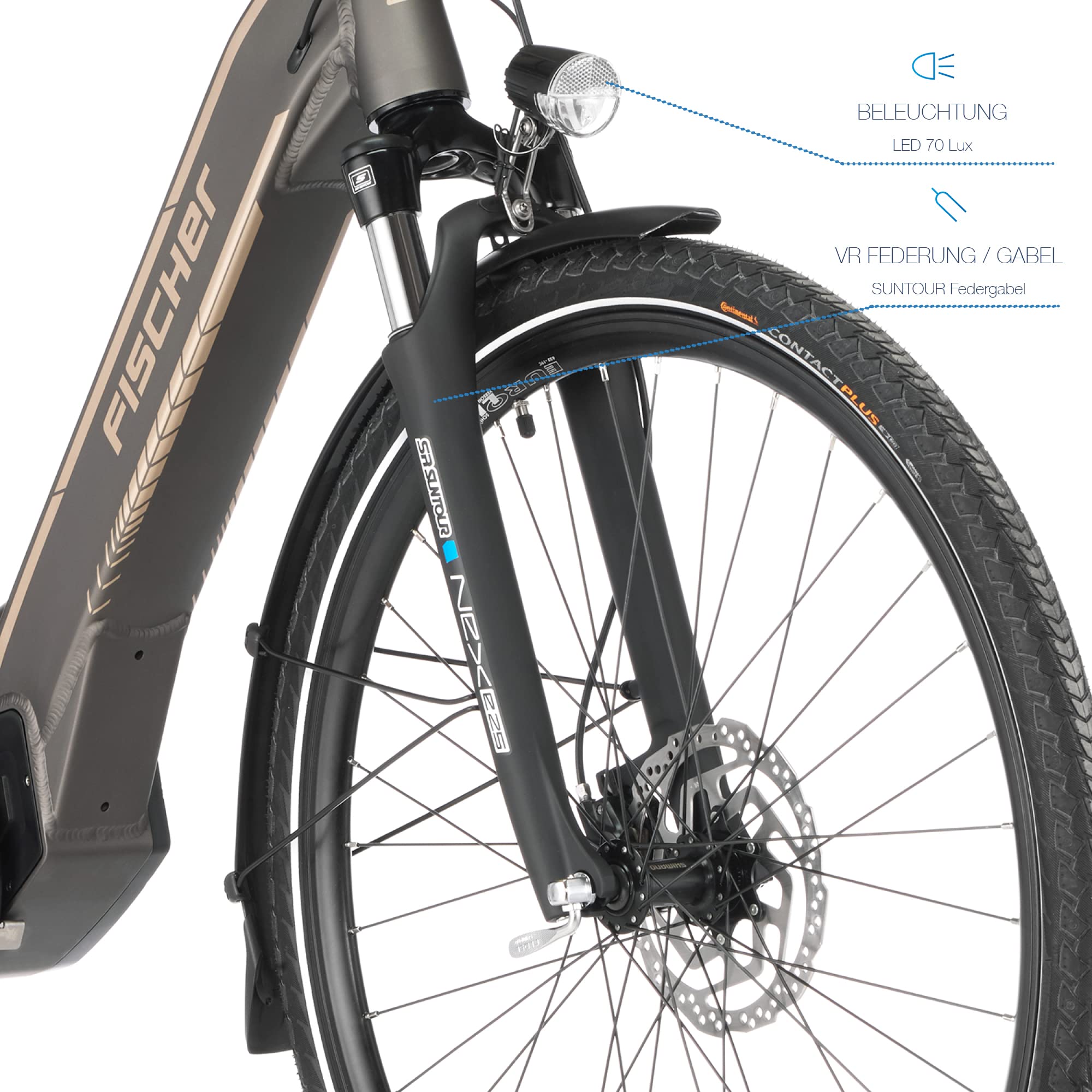 Fischer E-Bike City CITA 5.0i Elektrofahrrad für Damen und Herren