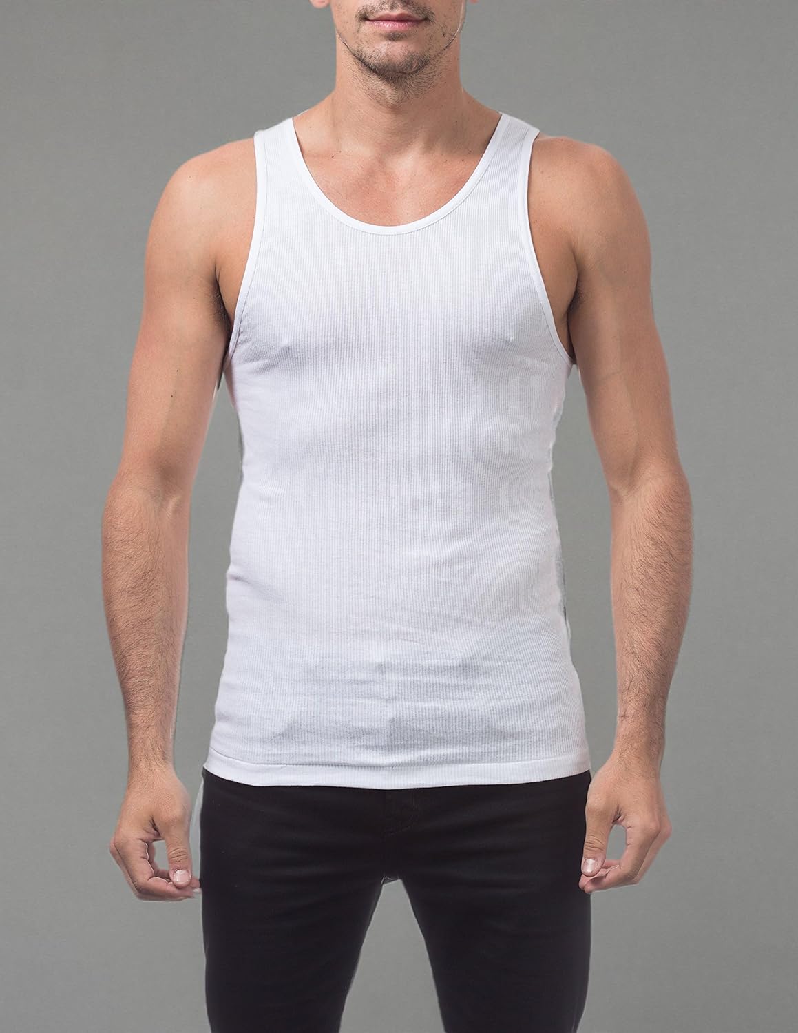 Pro Club Men's Premium Ringspun Cotton Ribbed A-Shirt Multipack