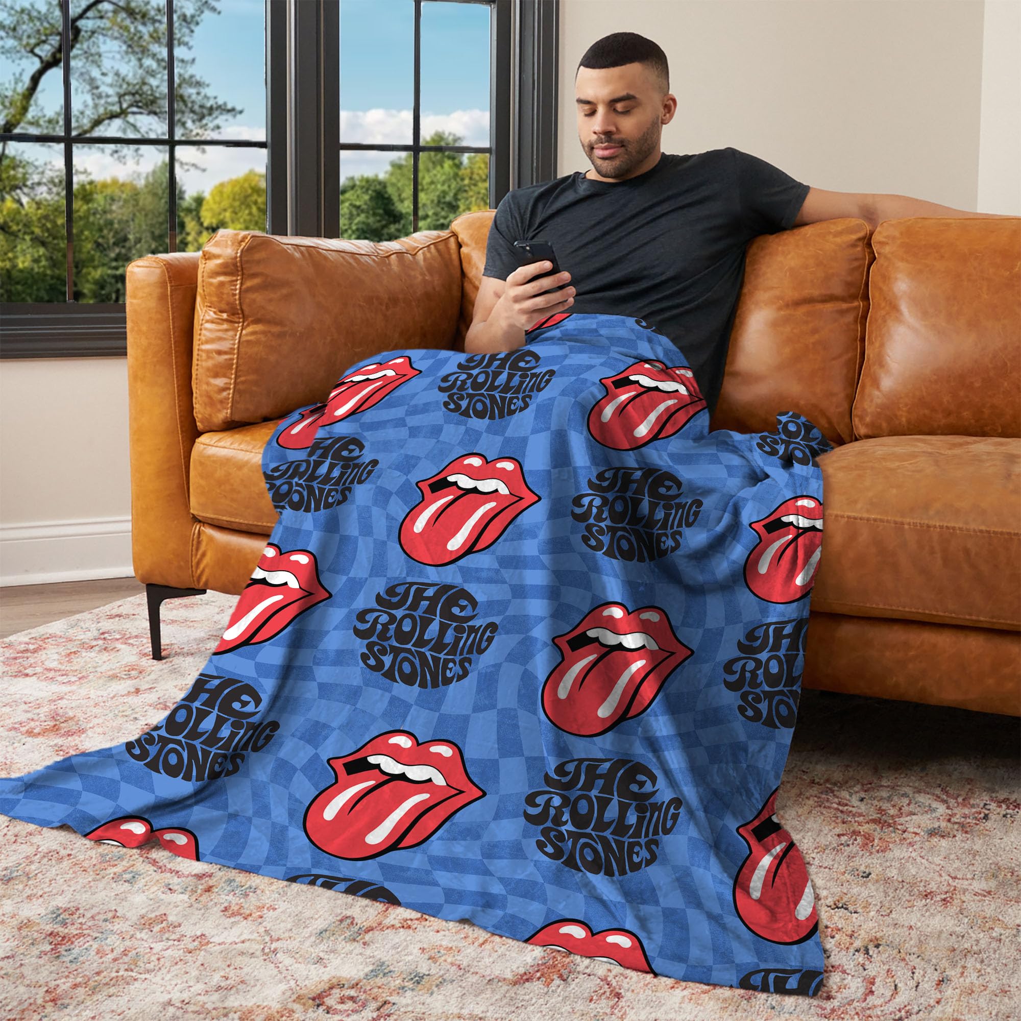 Amazon.com: Northwest The Rolling Stones Psychedelic Check Throw
