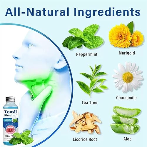 Miniatura 6 de Removedor de piedras de amígdala, enjuague bucal con piedra de amígdala para ayudar a calmar las amígdalas, el mal aliento fresco, calma la boca