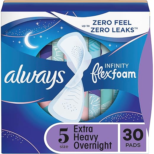 Always Infinity FlexFoam Pads Size 5, 30 Count