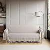 Bumedo Natural Buldan Work Sleeves Covering Non-Slip Sofa Sofa Sofa Sofa Cover 180x300 cm Cotton Woven Cream Coffee