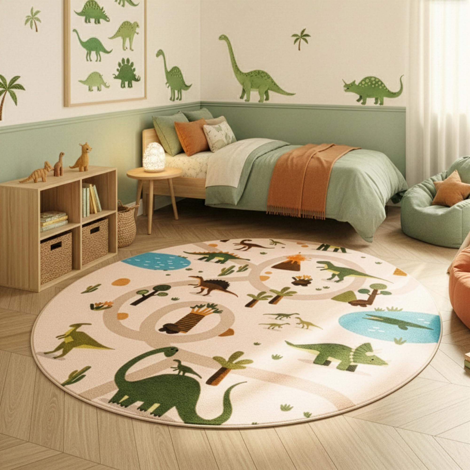 SIMPEX Kinderteppich Spielteppich für Kinderzimmer perfekt für große Kinderzimmerteppich