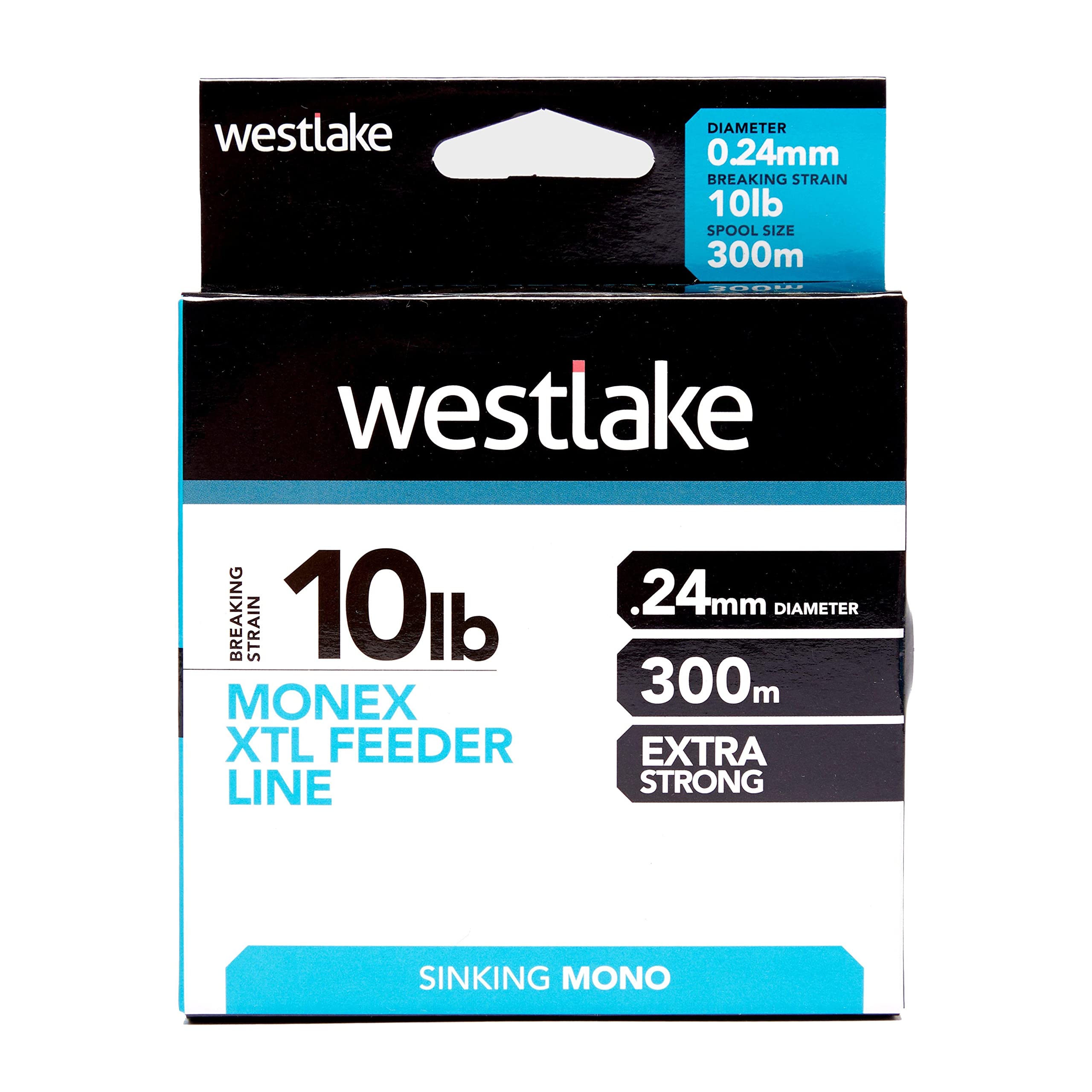 Westlake Feeder Mono 10Lb 300M, Black, One Size