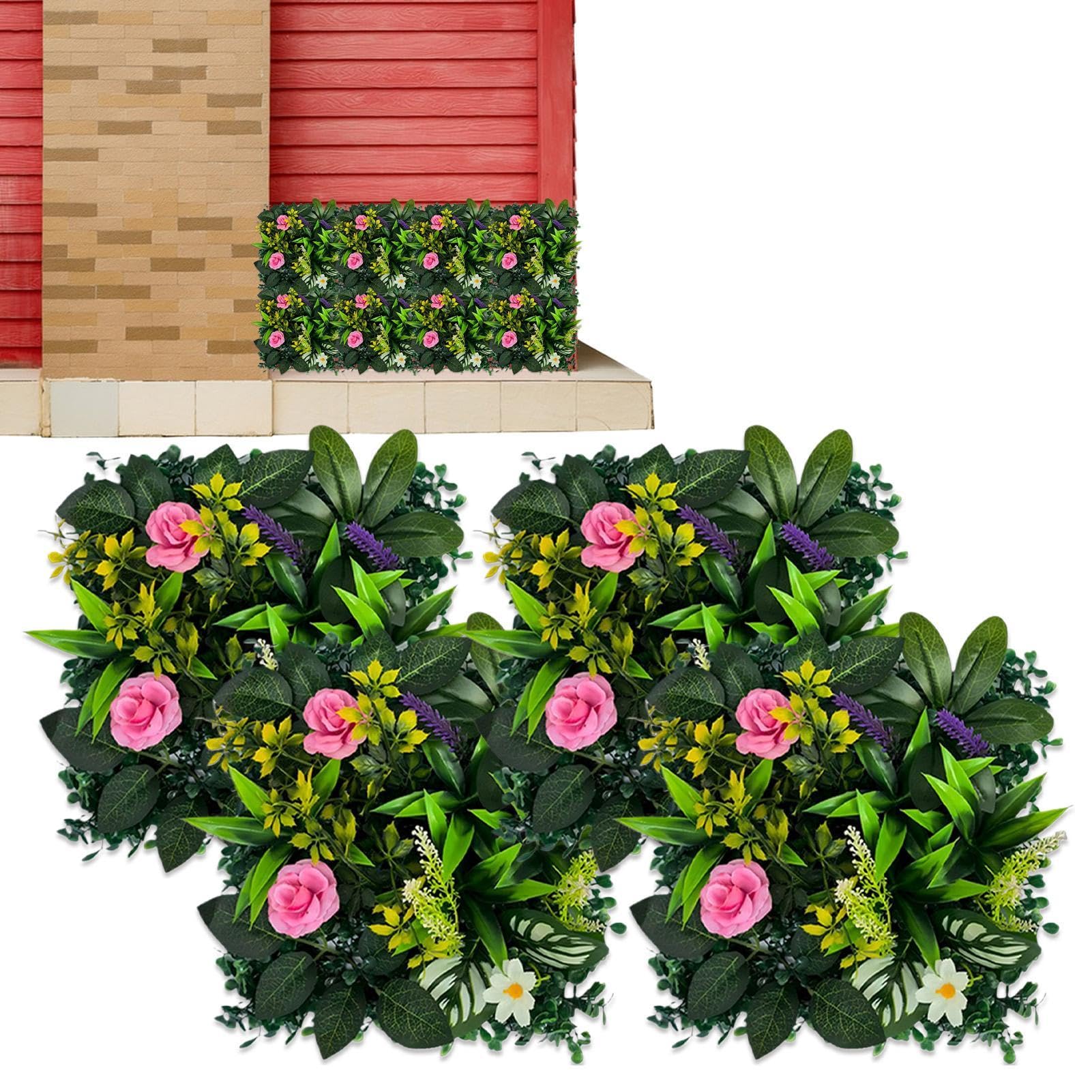 Écran de haie de verdure artificielle premium | Clôture faux feuillage design