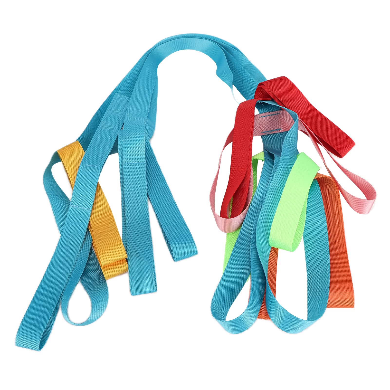 Corda Passeggio per Bambini con Maniglie Colorate, di Sicurezza Anti-Smarrimento Asilo Nido e Scuola Materna, Ideale Uscite Gruppo, Passeggiate Sicure Attività Prescolari, Regolabile Impugnature Como