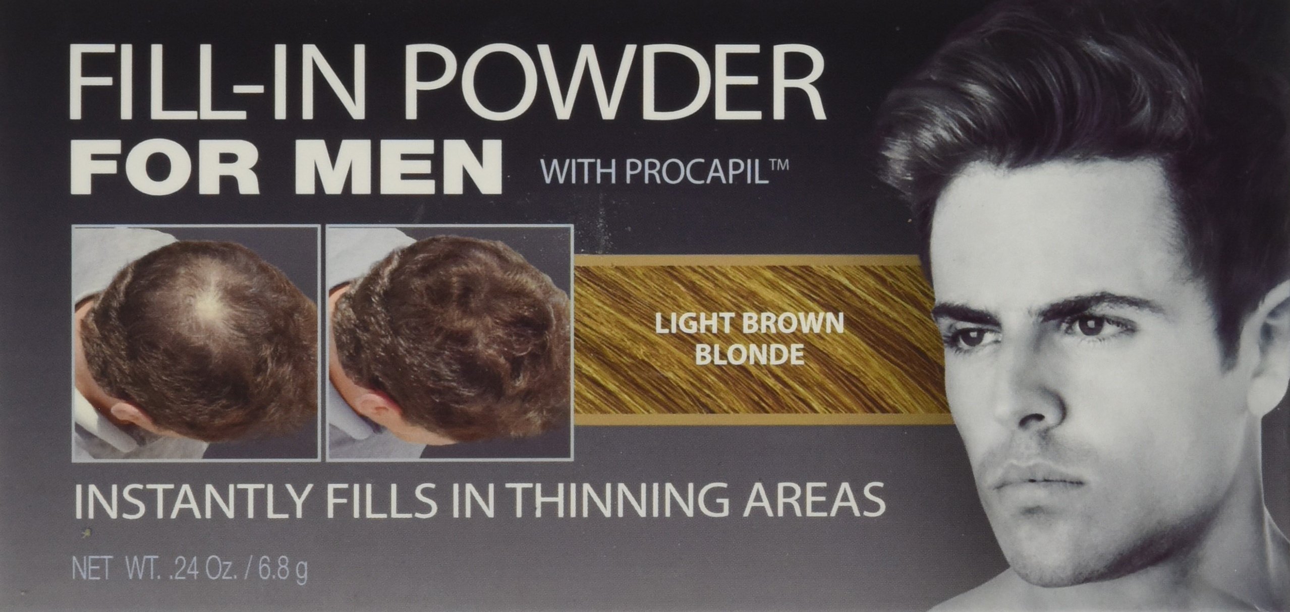 Cover Your Gray Fill In Powder Men Light Brown/ Blonde, 0.24Oz