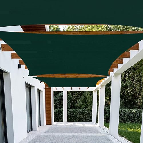 Patio Paradise 4' x 24' Green Sun Shade Sail Rectangle Canopy UV Block Resistant Heavy Duty Commercial Grade for Patio Backyard Lawn Garden Outdoor Activities -Customized
