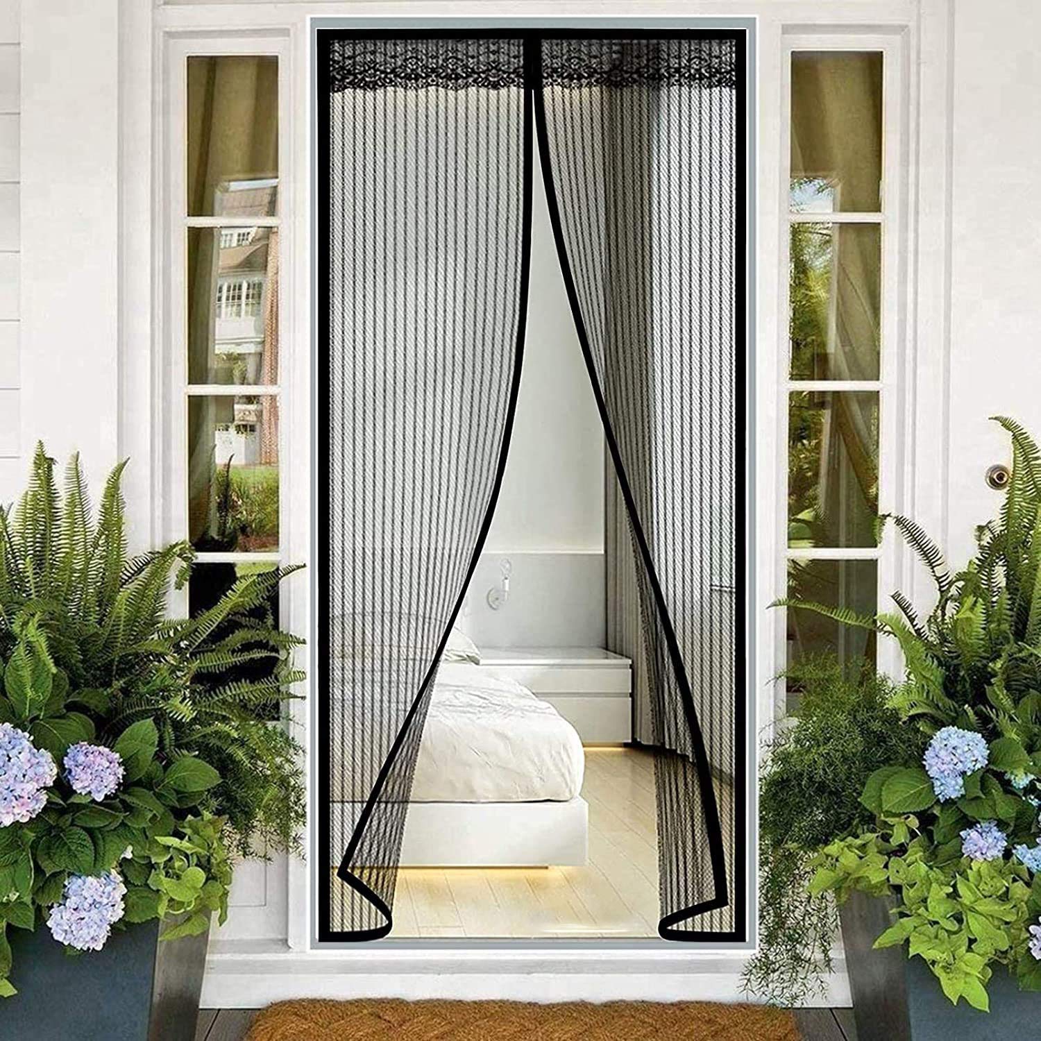 Buy Fly Screens for Doors, White Black Door Fly Fly