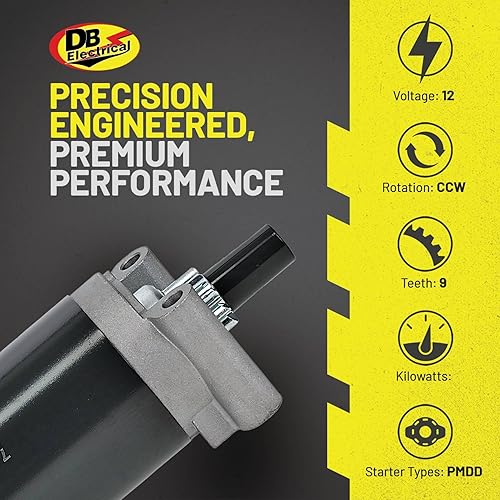 Miniatura 3 de DB Electrical Arrancador 410-21111 compatible con/repuesto para Kohler ZT Series, KT Series, Courage Twin SV840, SV830, SV820, SV810, SV740, SV735,