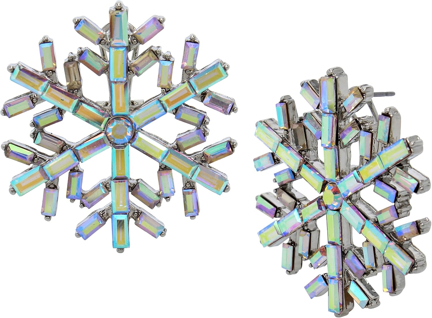 Betsey Johnson Womens Snowman Earrings