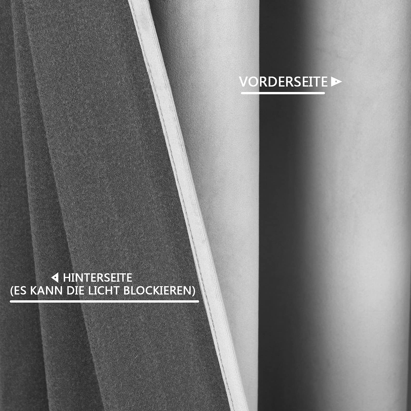 WOLTU Cortinas De Opaca Cortina Térmica Bufanda De Protección De