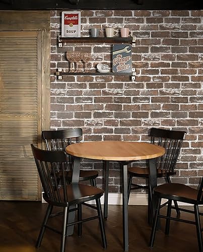 Miniatura 3 de Papel ladrillo autoadhesivo con textura sintética, papel de pared con apariencia de ladrillo para decoración del hogar.