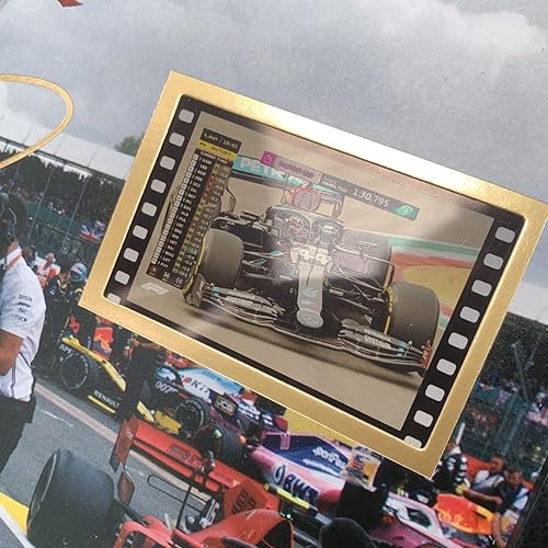 Miniatura 4 de ORIMAMI Póster firmado de Lewis Hamilton con marco de madera para decoración fotográfica, con película G P 2020 de 0.039 x 1.378 in, regalos