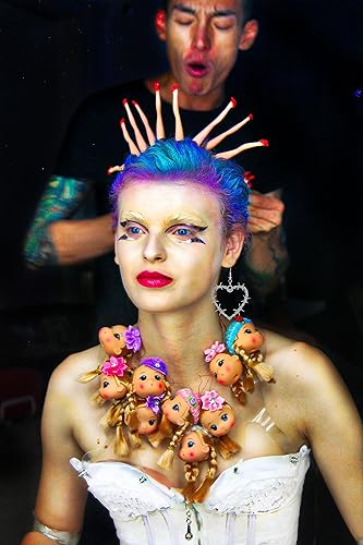 Miniatura 5 de Aretes góticos de alambre de púas con forma de corazón de espina dorada y plata, estilo punk, aretes grandes con forma de corazón rosa, aretes