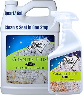 Black Diamond Stoneworks GRANITE PLUS! 2 in 1 Cleaner & Sealer for Grani...