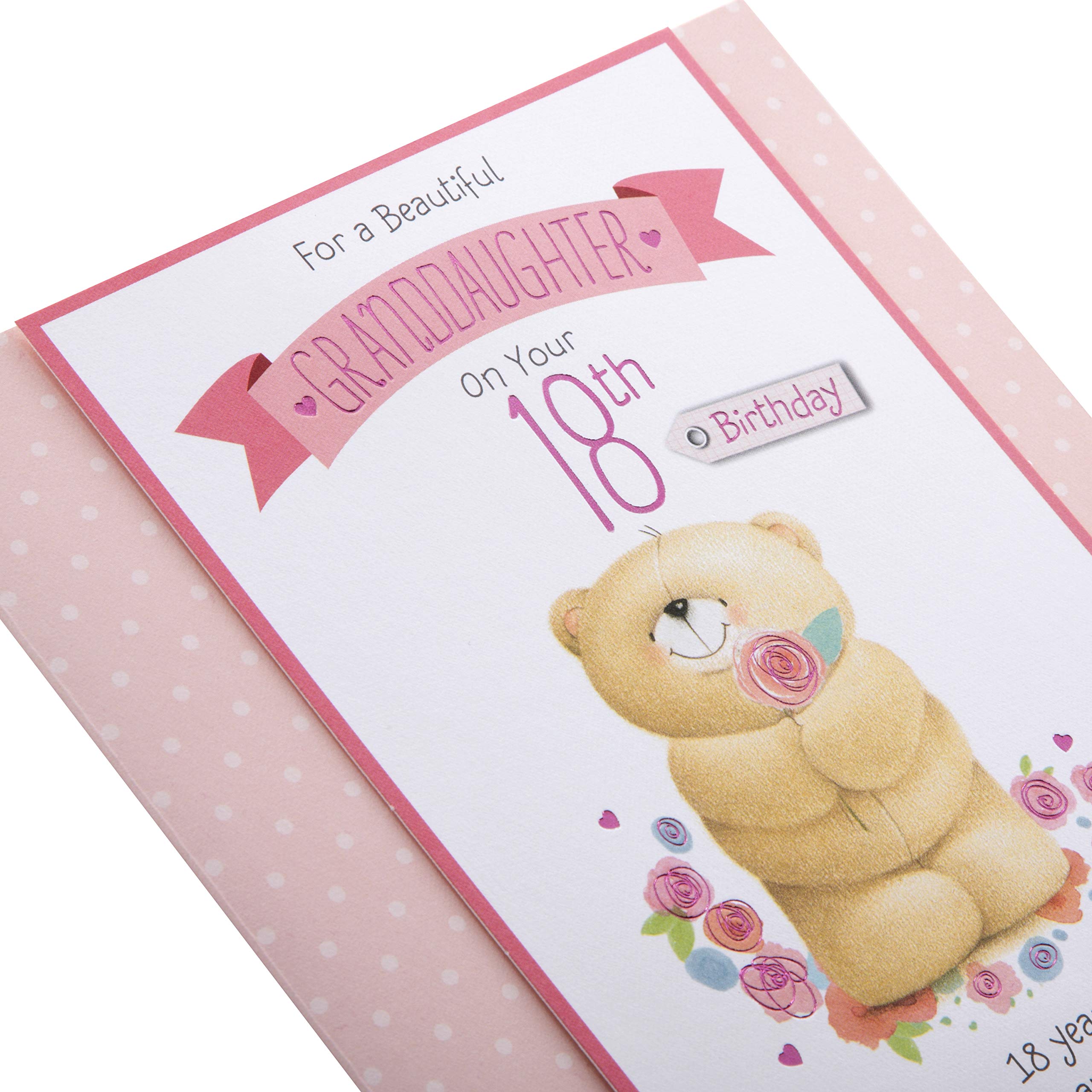 Hallmark Forever Friends Geburtstagskarte – „18 Jahre, 18 Kerzen“, Inkl. Umschlag