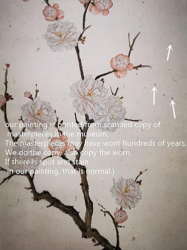 Miniatura 8 de Xzhipeng Pergamino Pintura colgante Flor vertical Pájaro Pintura china Porche Pasillo Pasillo Pintura colgante Pergamino Sala de estar Comedor