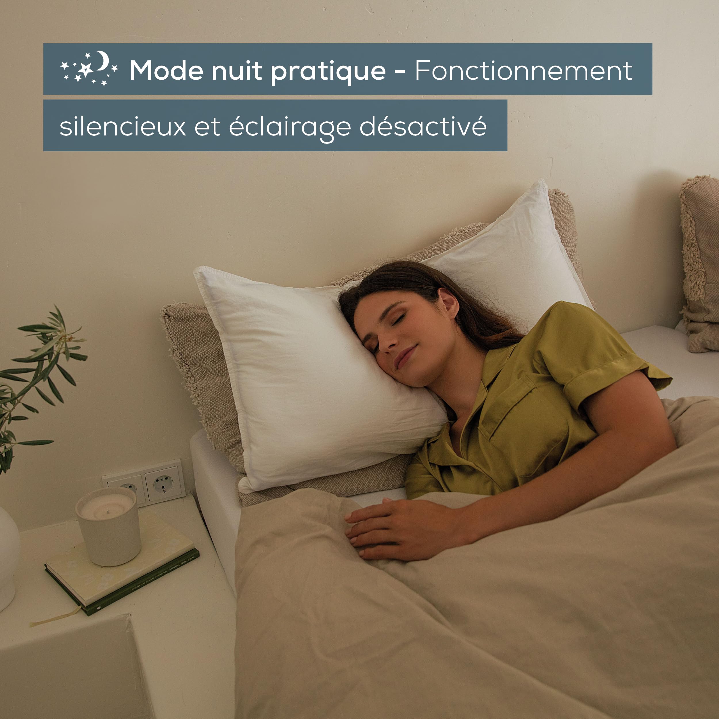 Beurer LB 37 Humidificateur d'air avec nébulisation à ultrasons, diffuseur d'arôme intégré, humidificateur avec mode nuit silencieux pour la chambre, réservoir de 2L pour pièces jusqu'à 20 m², blanc