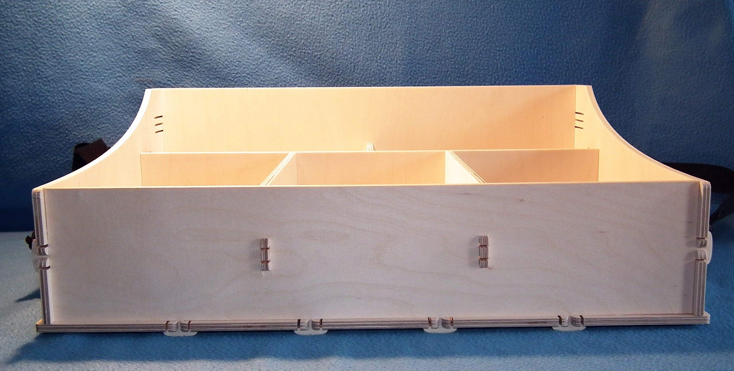 Großer Holz Bauchladen mit 5 Fächern für Hochzeit Junggesellen Abschied JGA Catering Feier 40x50cm