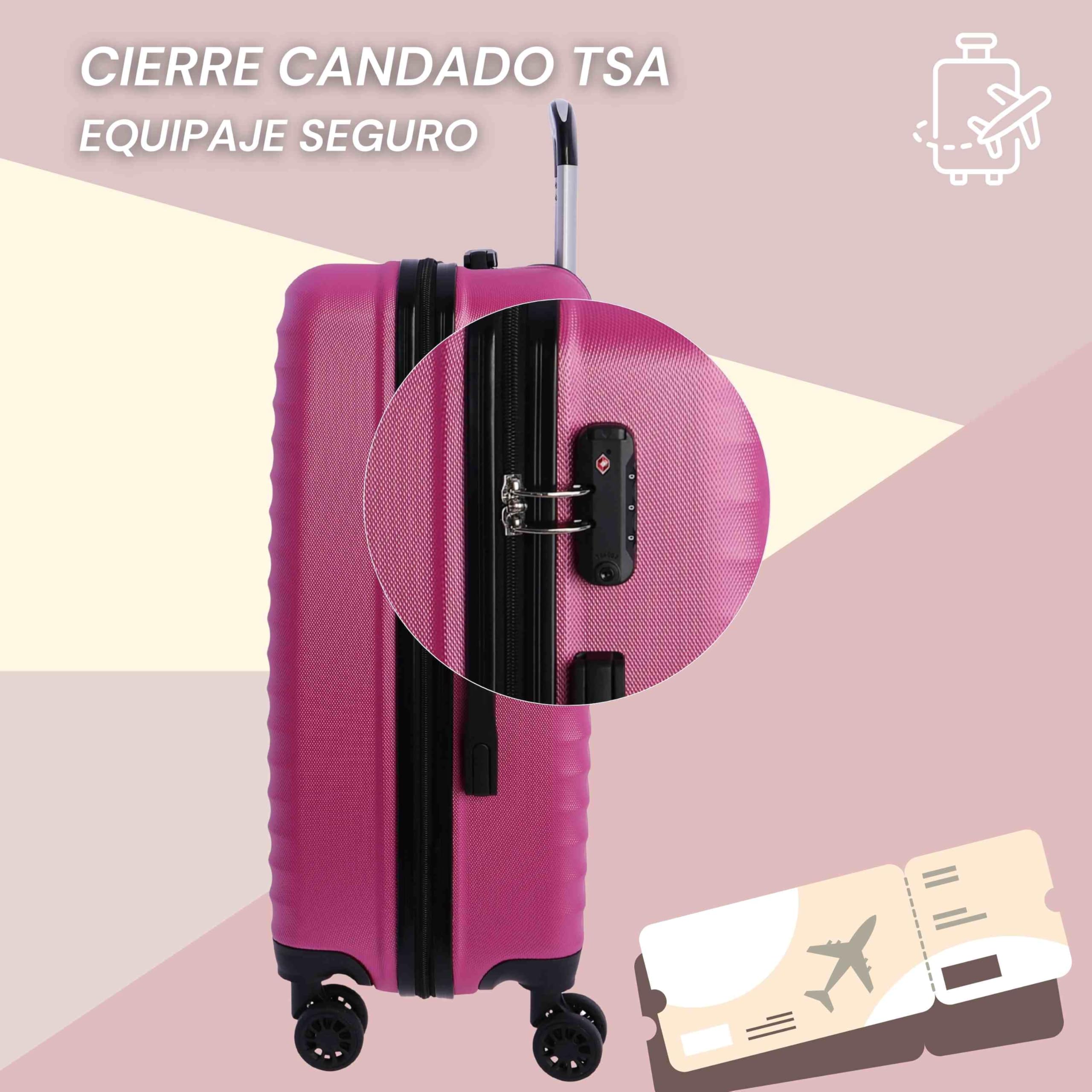 DON ALGODON Maleta Mediana 23 kg | Maleta de Viaje Rígida con 4 Ruedas Dobles 360º, Candado TSA y Asa Telescópica | Equipaje Resistente al Agua para Viajes en Avión — view 4