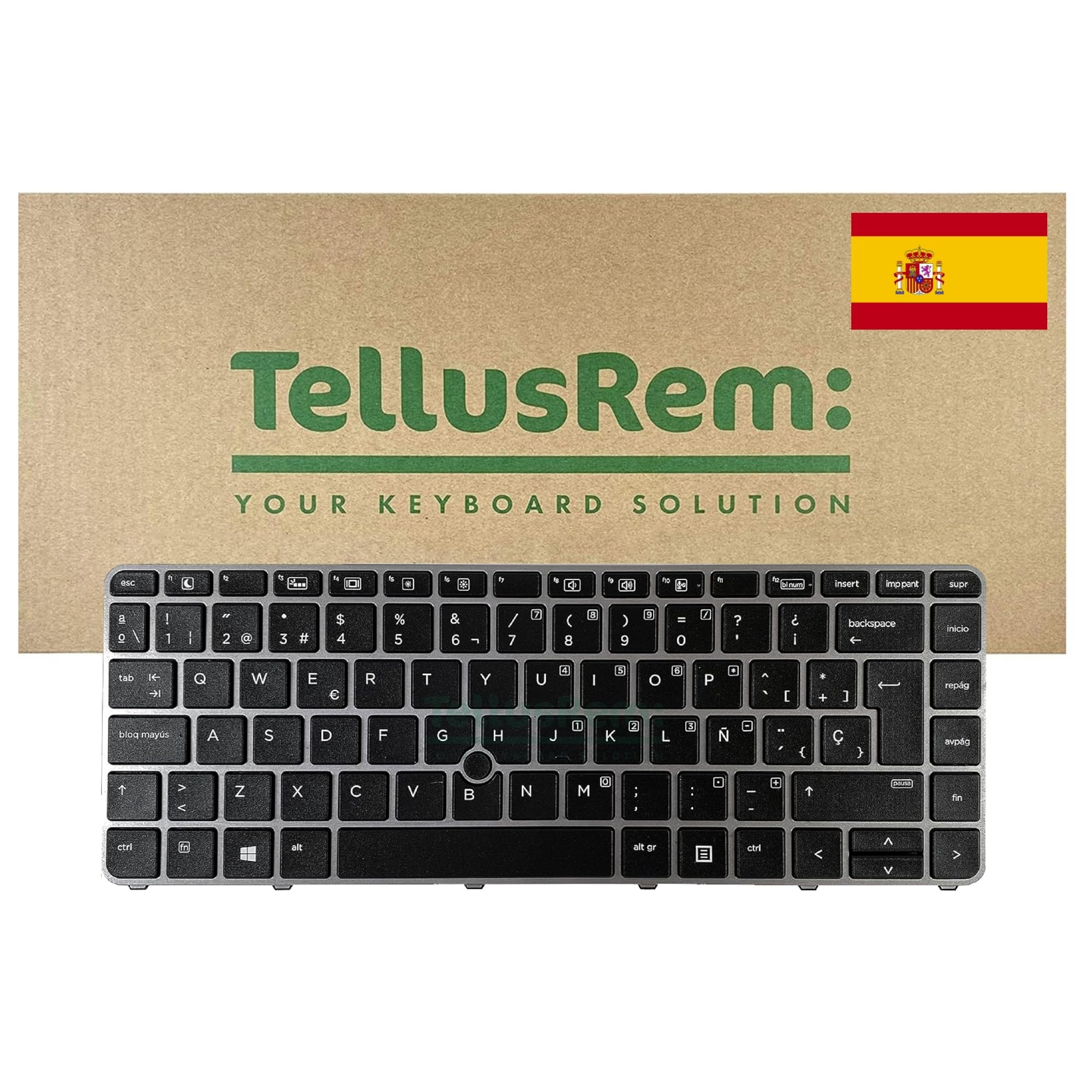 Teclado de respuesto Español retroiluminado para HP 840 G3, 745 G3, 840 G4, 745 G4