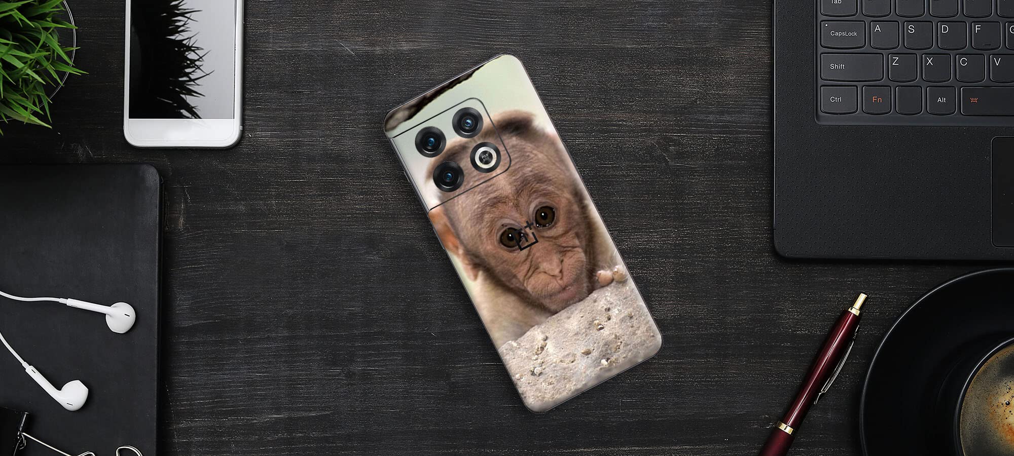 GADGETS WRAP Printed Vinyl Skin Sticker Decal for OnePlus 10 Pro 5G - Little Ape Multicolor