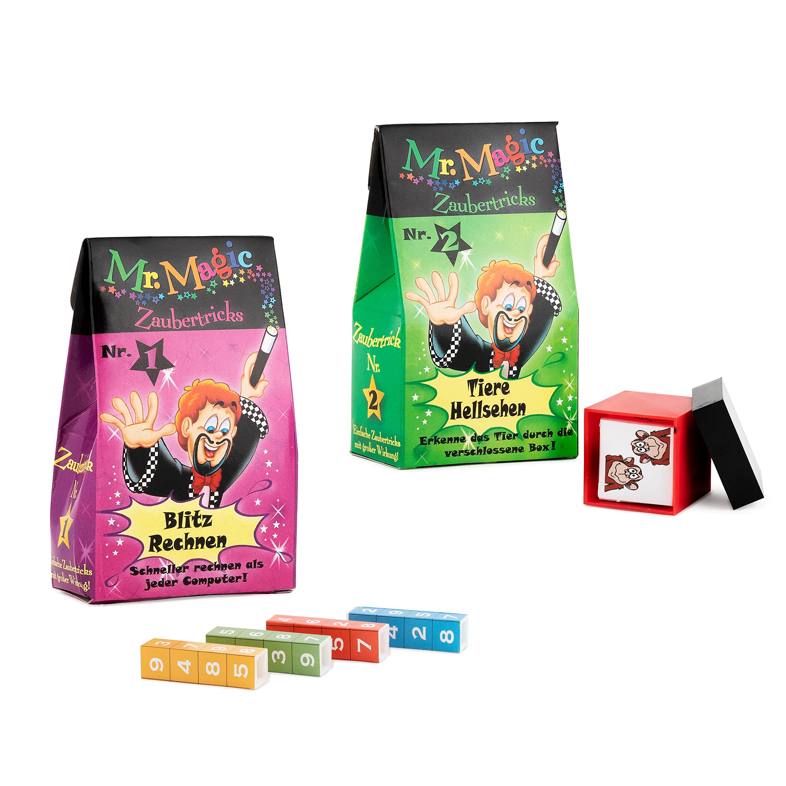 TRENDHAUS Mr. Magic – Lot De 8 Mini Boîtes Magiques – Dès 6 Ans – Cadeau Anniversaire Enfant