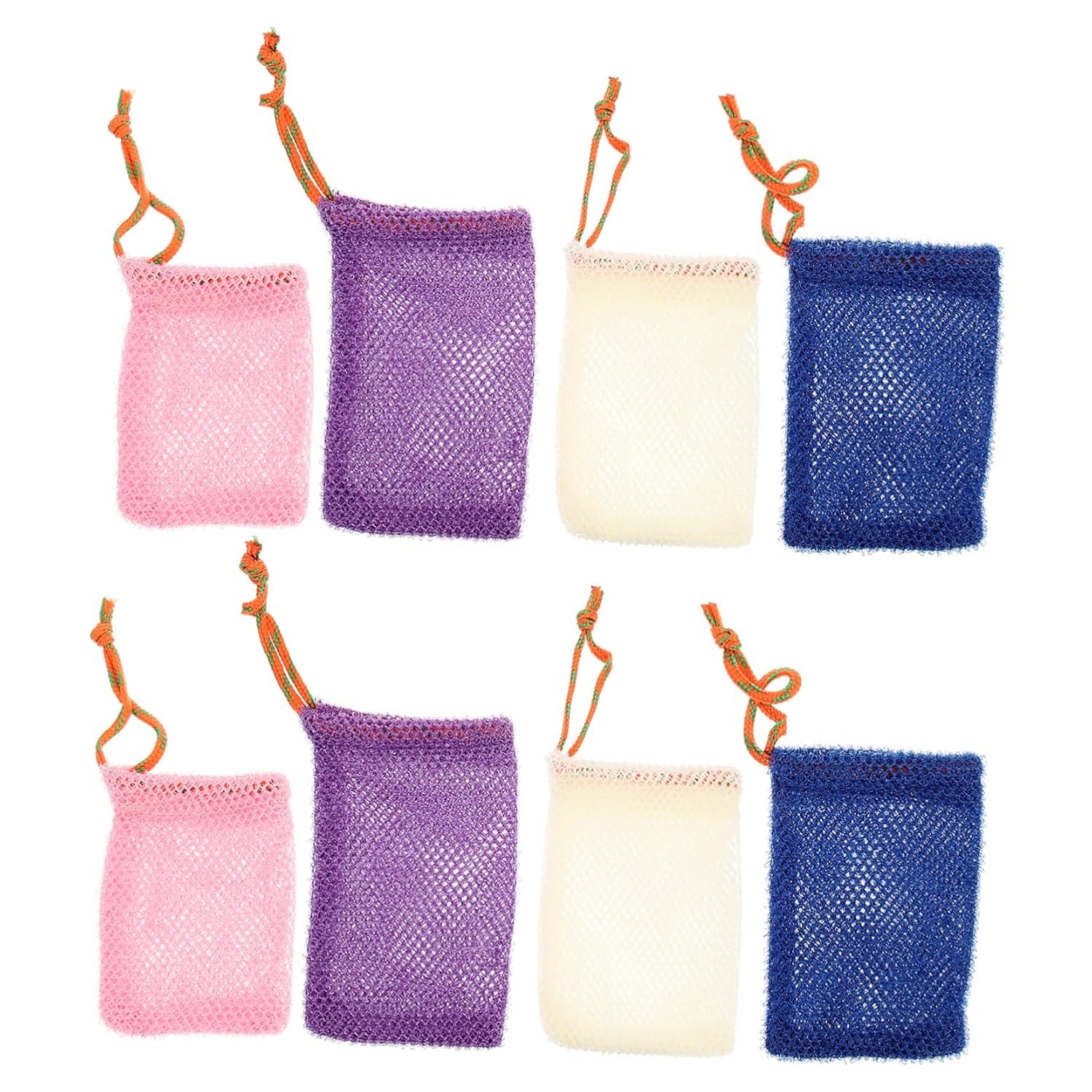 8pcs Mesh Bag for Soap Soap Mesh Holder Net Bag Exfoliating Skin Wall Hanging