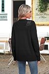 Jouica Cardigan Sweaters 2026 Cardigans à manches longues pour les femmes léger Tendance Crochet Hollwed-Out V-Neck Sweater pour femme