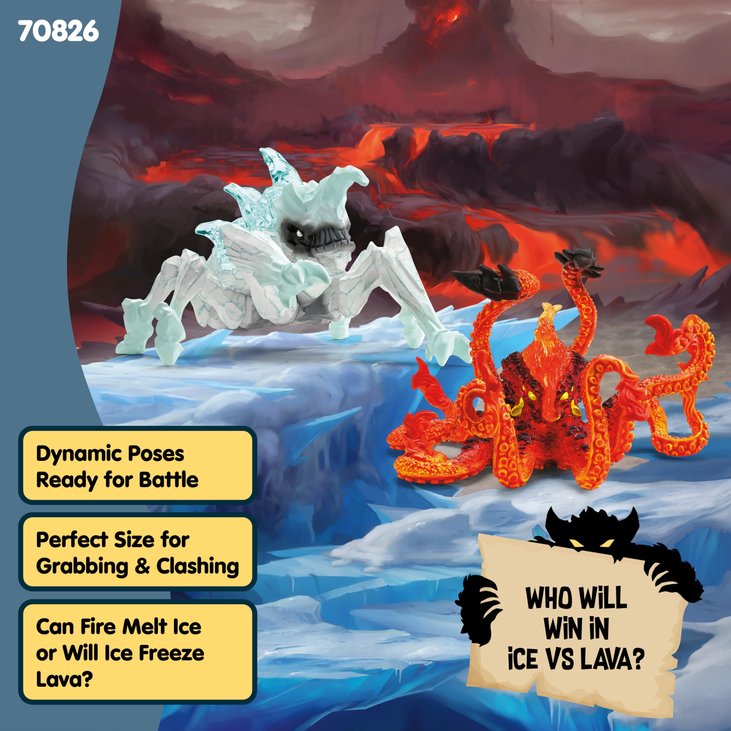 Amazon.com: schleich Eldrador Creatures - 2 PC Ice Bug vs Fire