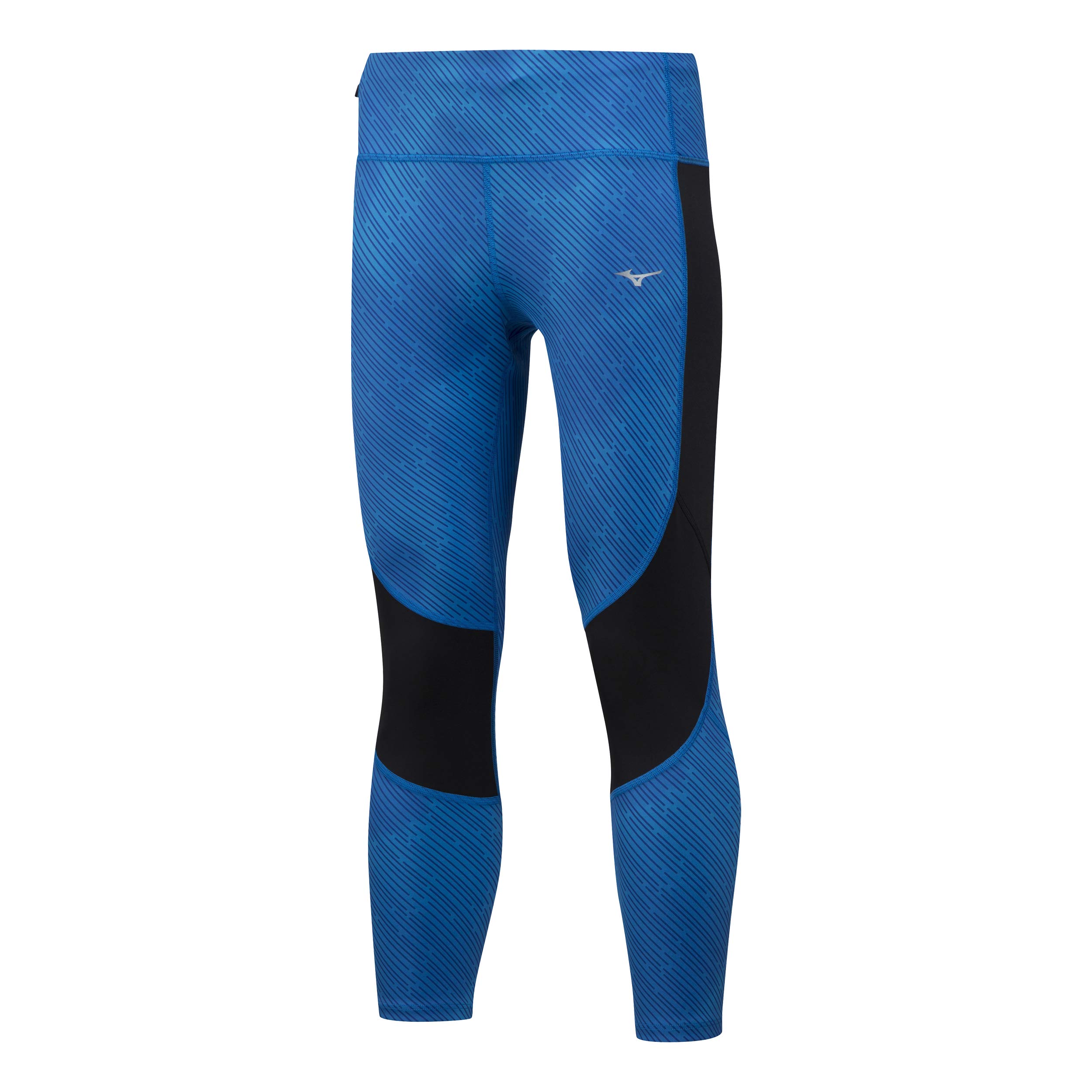 Mizuno Women's Impulse Printed Tight Trousers - Blue, Black, Womens, Trousers, J2GB9223-24, Blue, XS