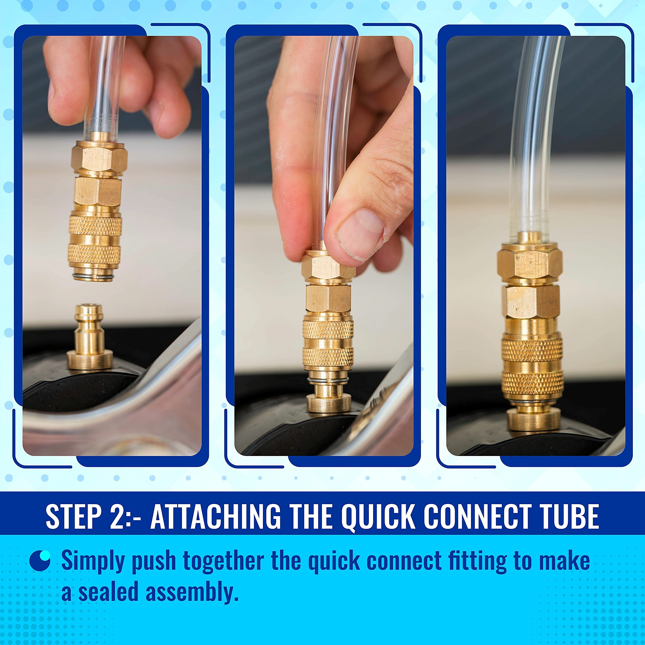 Seastar Bleed Kit/Fill Kit; Leak Free Brass Helm Fitting; Rust Free