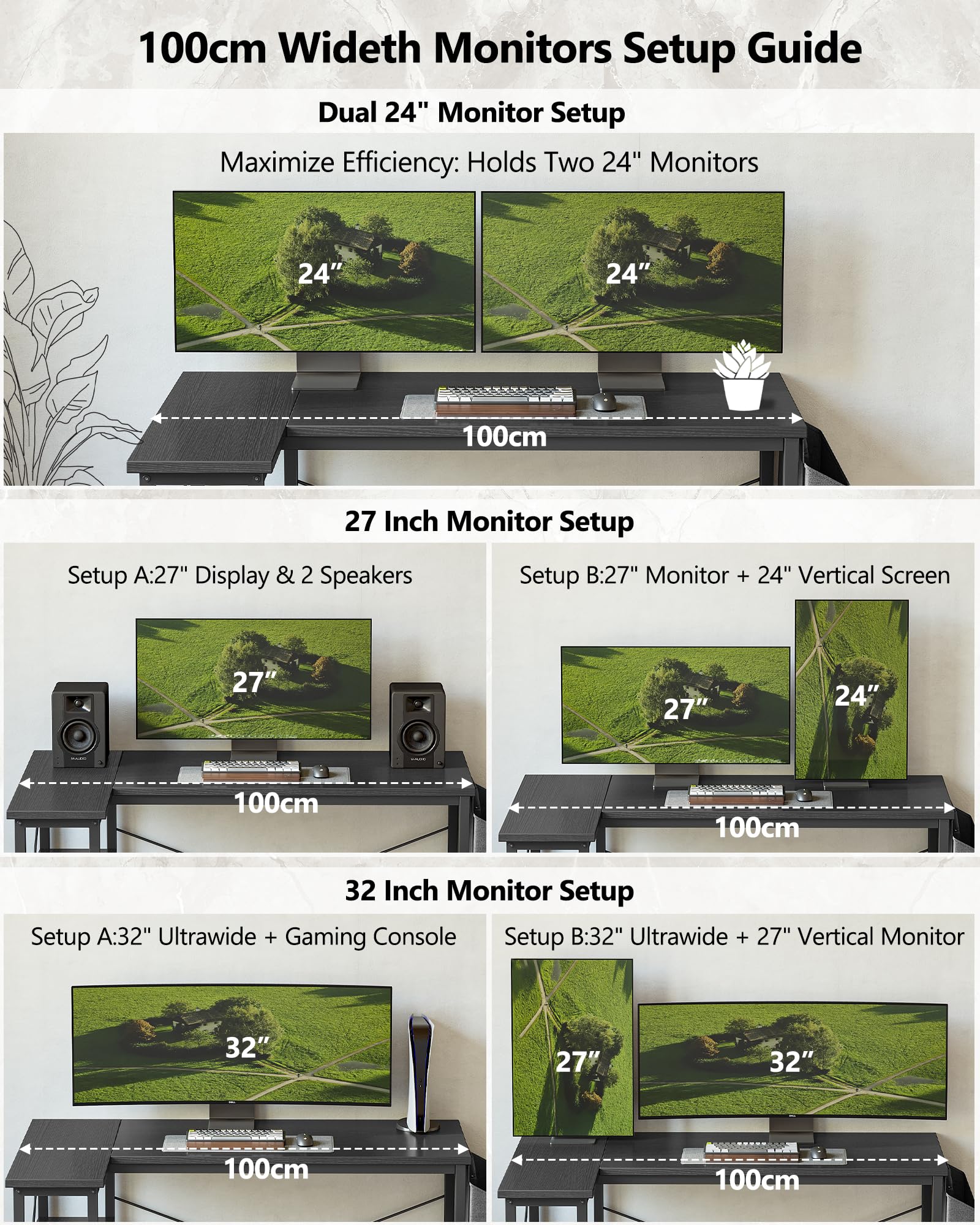 BEXEVUE L-förmiger Schreibtisch – 100x70 cm Gaming Tisch mit Ablagefächer, Umkehrbarer PC Ecktisch Computertisch, Corner Gaming Tisch für Studium Arbeit Zuhause Schlafzimmer, Schwarz