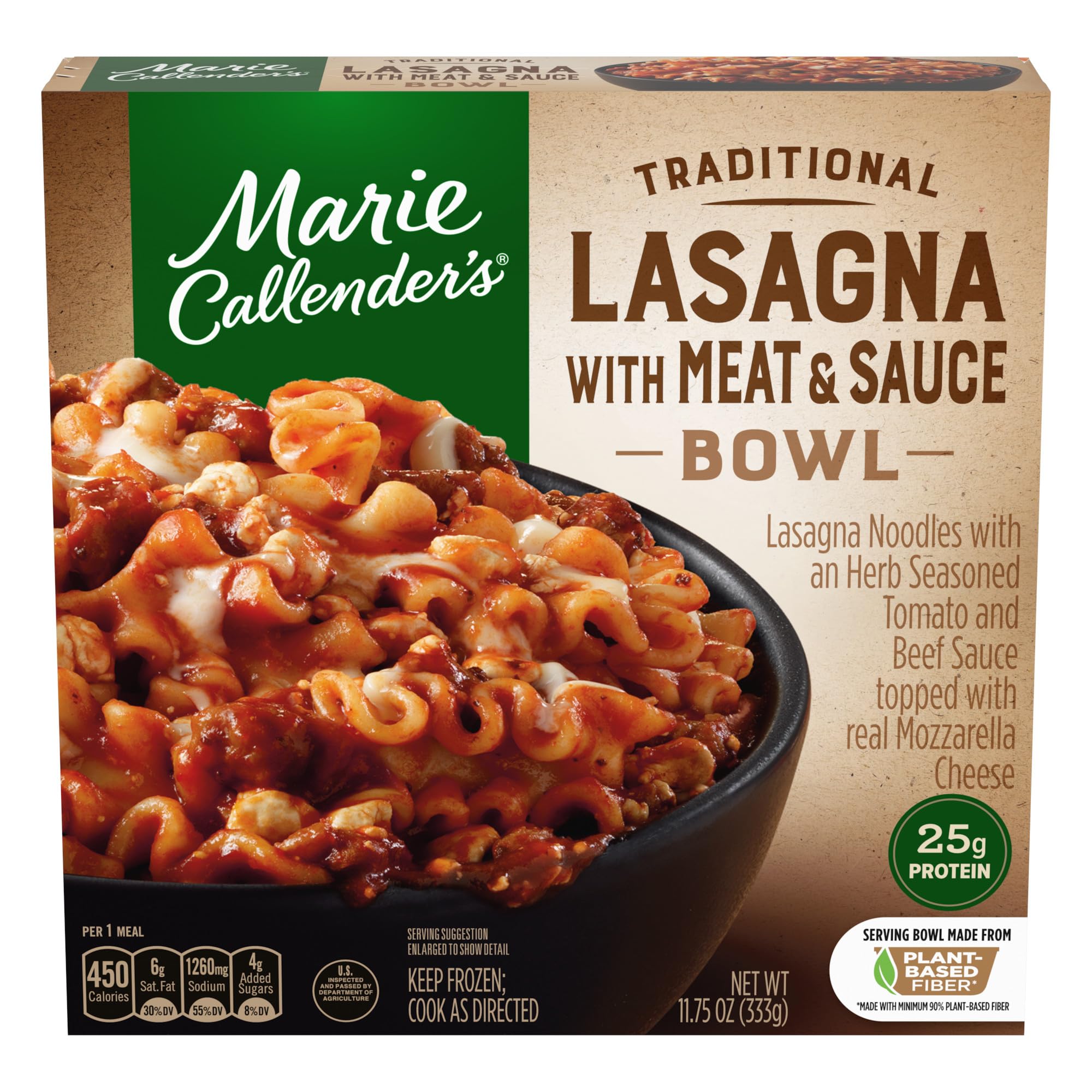 Marie Callender's Lasagna With Meat & Sauce Bowl, 11.8 oz
