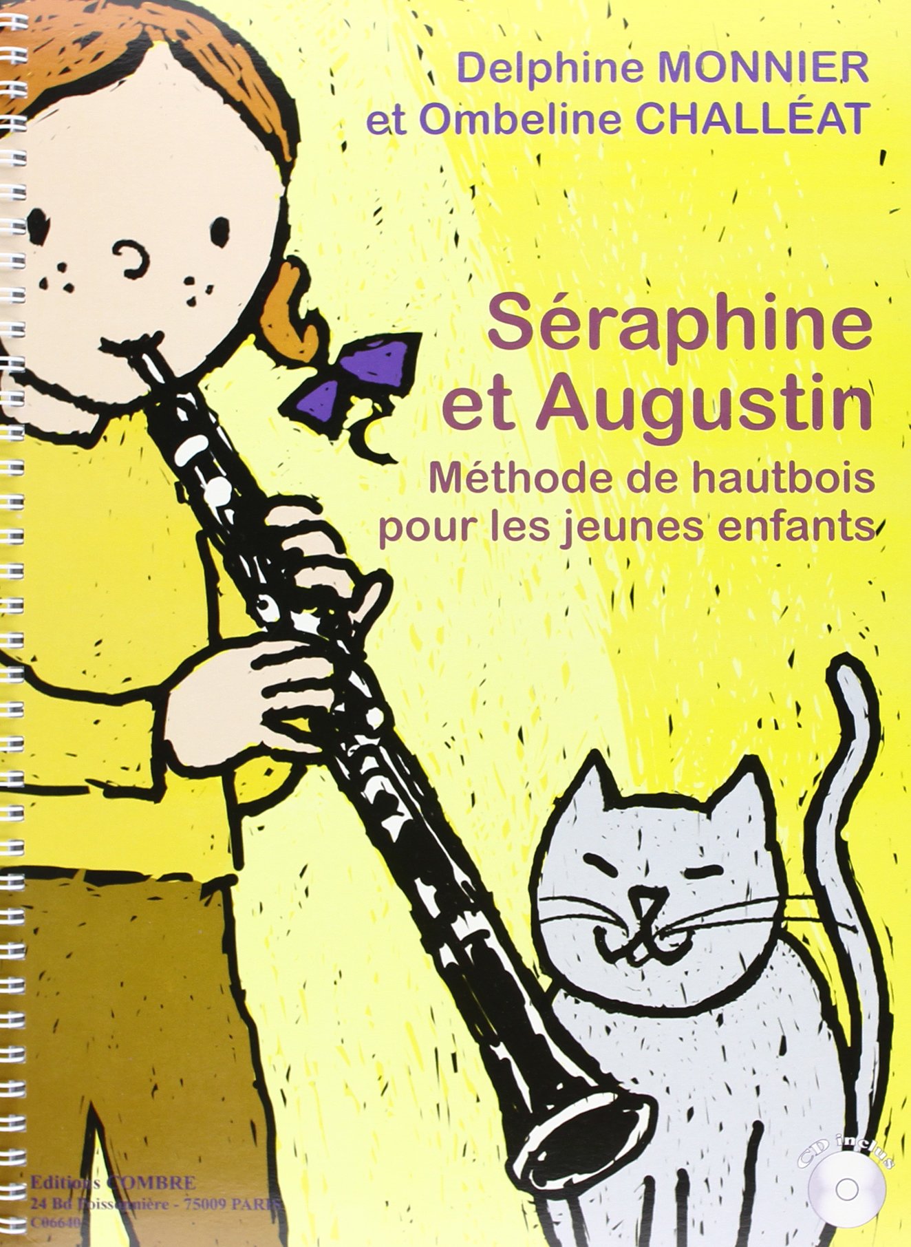 Seraphine et augustin, methode pour les jeunes enfants + cd --- hautbois