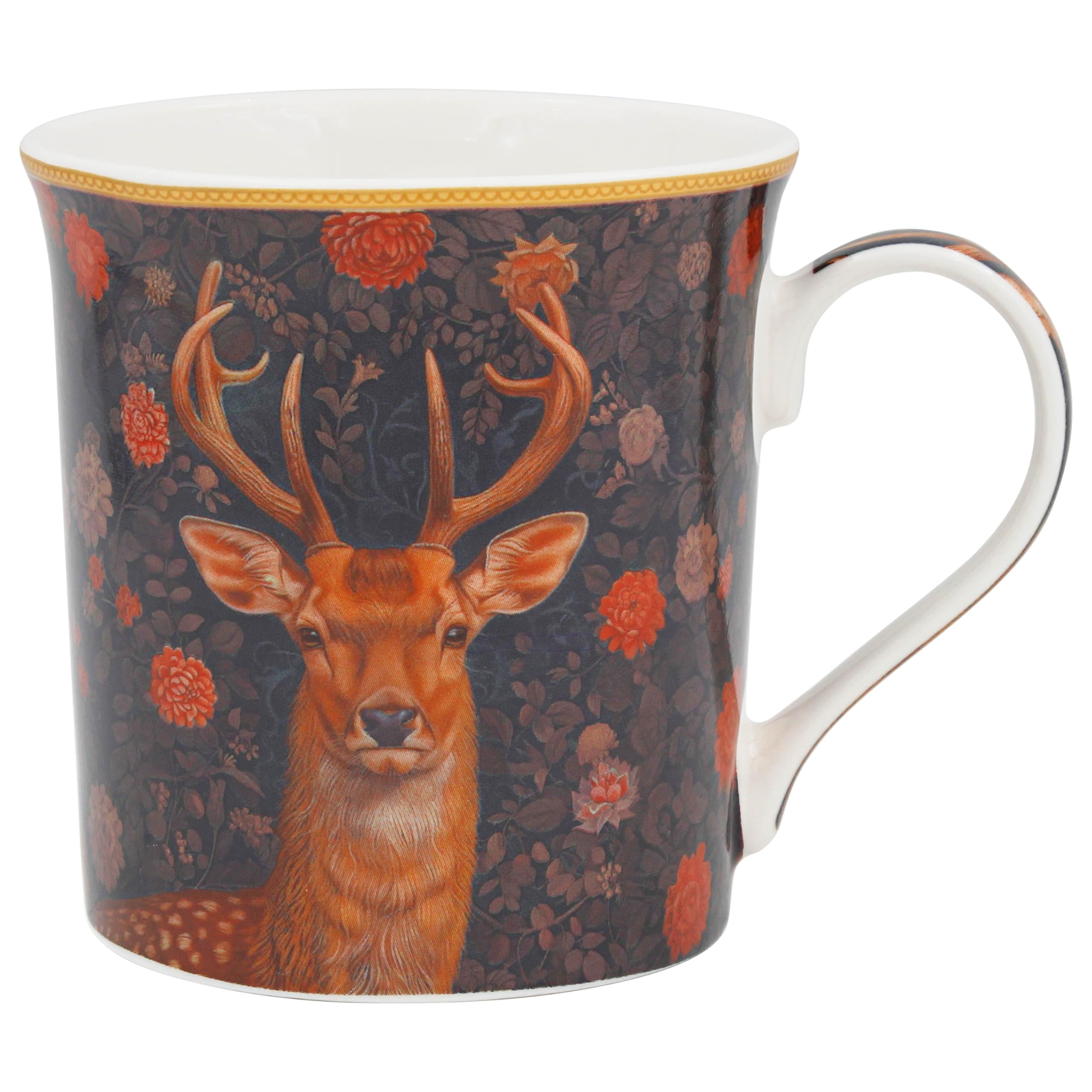 The Leonardo Collection Wm. Morris Wildlife Stag Mug 350ml