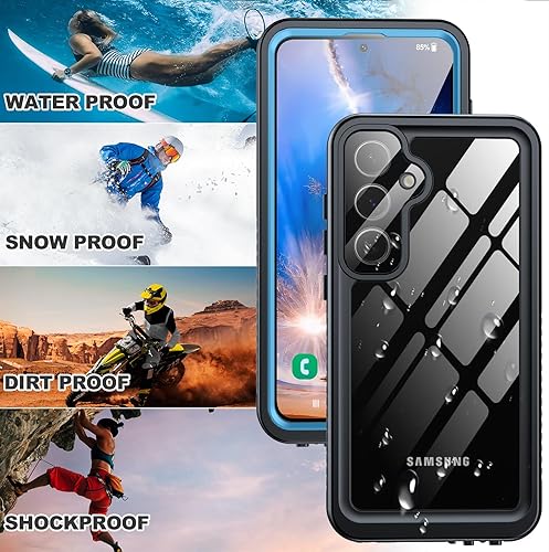 Miniatura 8 de AMILIFECASES Funda para Samsung Galaxy S24, impermeable IP68 con protector de pantalla y cámara incorporado, a prueba de golpes militares de 14