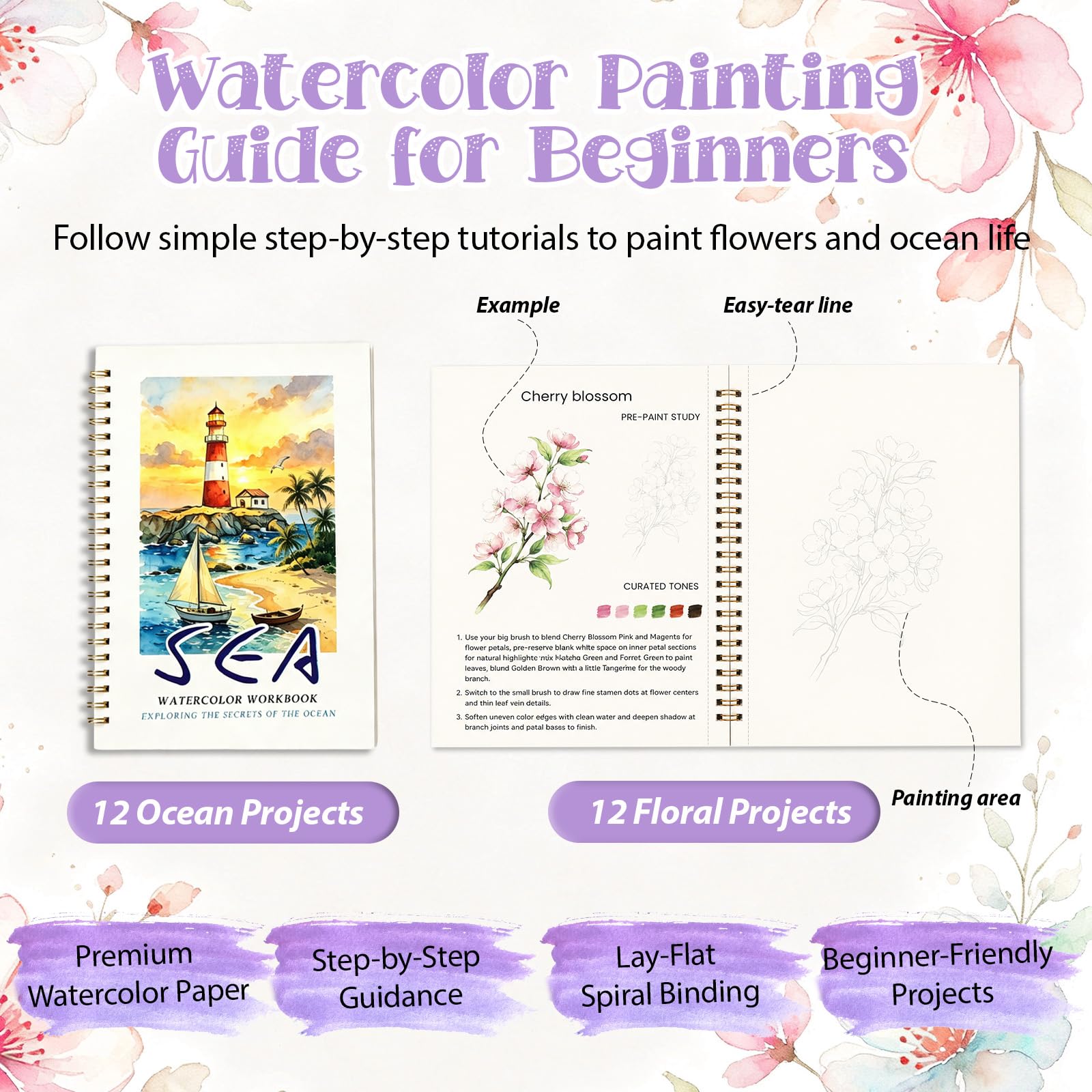 Watercolor Painting Kit for Beginners - 2 Pack -2