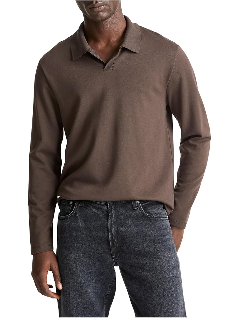 Black Vince Milano Long Sleeve Johnny Collar